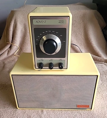 ADVENT Model 400 FM Receiver/Acoustic Suspension Speaker System Works Fine! - Image 1 of 4