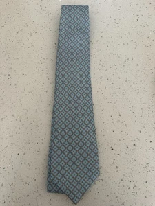 FERRARI Seidenkrawatte für Herren mit Lenkrädern Babyblau Neu ohne Etikett - Bild 1 von 5