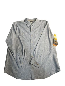 NWT Ridgecut Toughwear XL Graphite Moisture Res. Breathable Heavy Duty Workshirt - Picture 1 of 5