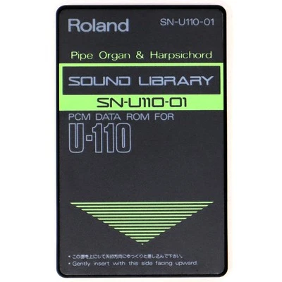 Roland SN-U110-01 Pipe Organ Harpsichord Sound Library  Rom Card For U-110 - Image 1 of 2