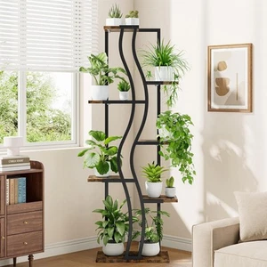 IRONCK Plant Stand Indoor with Grow Lights, 63" 7 Tiered Tall Plant Shelf Indoor - Picture 1 of 8