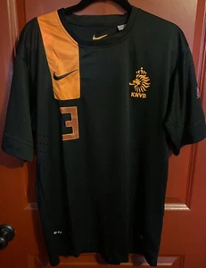 NETHERLANDS 12/13 AWAY SHIRT FOOTBALL SOCCER JERSEY NIKE NUMBER 3 MENS SIZE XL - Picture 1 of 10