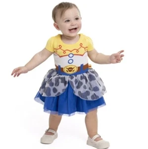 Disney Toy Story "Jessie" Tutu Costume Romper Jumpsuit Halloween Baby Girls 12M - Picture 1 of 4