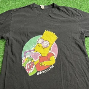 The Simpsons Bart Simpson Drinking Squishee T-Shirt Schwarz Größe M - Bild 1 von 5