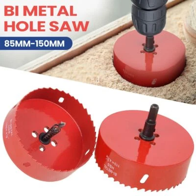 85/105/120/130/150mm Bohrkrone Lochsäge M42 Bi-Metall Dosenbohrer HSS für Holz - Bild 1 von 4