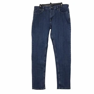 Jean de mezclilla RVCA Daggers para hombre talla 34 color azul calce recto tiro medio nuevo con etiquetas - Imagen 1 de 14