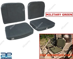 Seat Cover Set with Foam & Cargo Pockets For Jeeps Willys CJ2A CJ3A CJ3B M38 @US - Picture 1 of 11