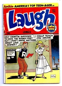 LAUGH COMICS # 36 EN MUY BUEN ESTADO+ 4,5 1949 EDAD DE ORO ARCHIE INSINUANDO ¡SOLO UNO EN EBAY! - Imagen 1 de 2