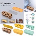 Cylindrical Ice Mold Cube Tray Silicone Ice Cube Tray with Lid  Food Grade Mold 