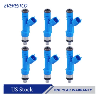 6PCS 4 Holes Fuel Injectors For Jeep Liberty Dodge Dakota Mitsubishi Raider 3.7L - Image 1 of 4