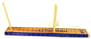 Deluxe E Z Bow Maker Hardwood With Ribbon Spool Holder EZ Craft Blue - Picture 1 of 8