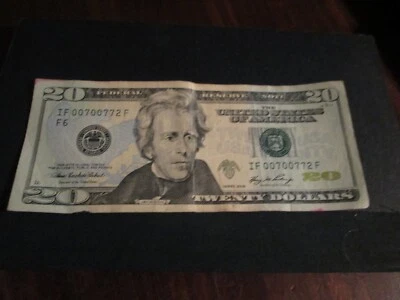 2006 $20 FEDERAL RESERVE NOTE IF #00700772 F - Image 1 of 3