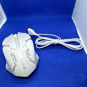 Gaming Mouse White Chorded Milang M3 Works - Picture 1 of 11