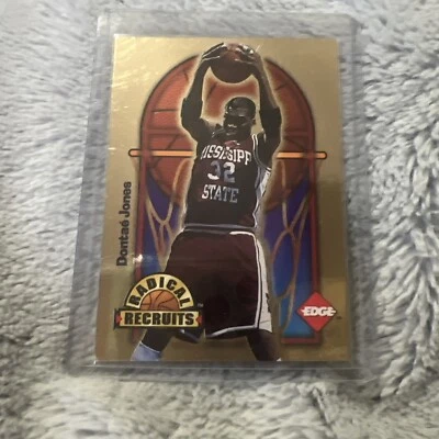 1996 Rage Radical Recruits Gold 069/1000   Dontae' Jones #9 Rookie RC - Image 1 of 4