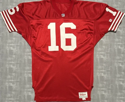 Authentic Vintage Wilson NFL San Francisco 49ers Joe Montana Football Jersey Cover