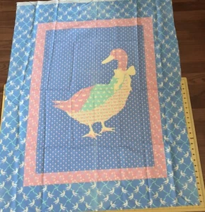 Vintage 1984 Duck Panel 35” X 44” Estate Sale Fabric Priced To Sell Fast #E1089 - Picture 1 of 4