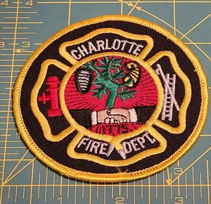 CHARLOTTE FIRE DEPT. North Carolina Embroidered Patch - Picture 1 of 2