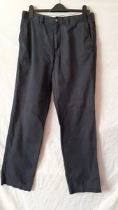 Mens Dark Navy Blue 100% Cotton Chino Trousers. Size 34. Inside leg 33'' M&S. - Picture 1 of 4