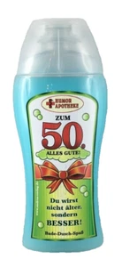 Duschgel zum 50. Geburtstag Alles Gute mit lustigen Sprüchen 250ml Balsam 63982 - Bild 1 von 1