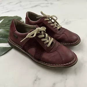 Zapatillas deportivas Camper de cuero para hombre talla 39 rojo oscuro con cordones ribete de gamuza - Imagen 1 de 8