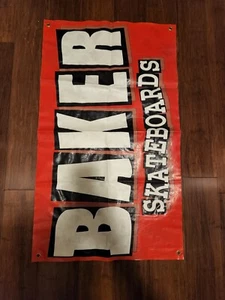 Baker Skateboards Vintage Banner Or Poster - 21" X 36" New But Has Creases - Picture 1 of 2