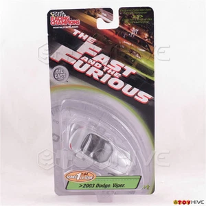 Fast and Furious 1:64 2003 plata Dodge Viper serie 1 - embalaje desgastado - Imagen 1 de 2