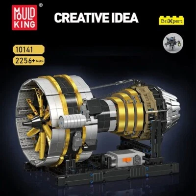 Mould King Mechanical aircraft jet engine Li-ion powered model aeroplane2256pcs