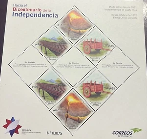 O) COSTA RICA 2020, BICENTENARIO DE INDEPENDENCIA, PROMULGACIÓN DE SÍMBOLOS, MARIMBA - Imagen 1 de 1
