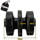 2PCS Track Roller Bottom Roller Fits Kubota SVL65 SVL75 SVL90 SVL95  SVL97