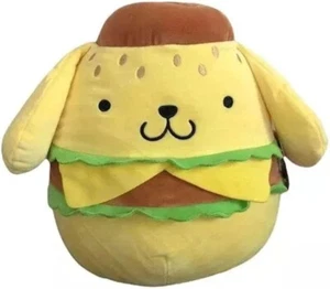 Squishmallows Sanrio Hello Kitty Pompompurin Burger Soft 6.5 Inch Plush - Picture 1 of 3