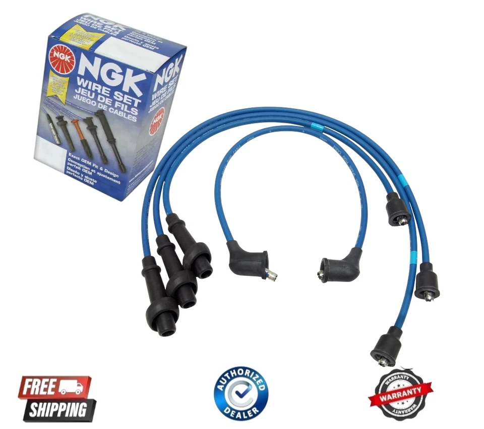 NEW NGK 8122 Spark Plug Wires Set for Chevrolet Metro98-00 Pontiac Firefly 2000 - Image 1 of 1