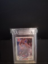 Dennis Rodman Autographed 1990-91 Fleer Card #59 Pistons Graded  AUTO Beckett