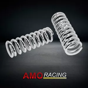 10" Tall Coil Over Shock Springs Set Chrome Steel ID 2 1/2" Rate 220 LBS - Bild 1 von 5