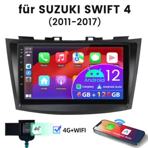 9" Android12 6+128G CarPlay Autoradio GPS Navi WIFI Für Suzuki Swift 4 2011-2017 - Bild 1 von 13