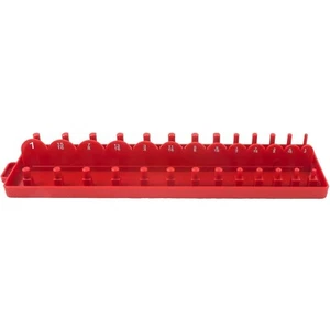 Organizador de soporte de bandeja de 26 zócalos de 3/8" - Dr. 26 zócalos estante riel almacenamiento SAE 1/4 in ~ 1 in - Imagen 1 de 1