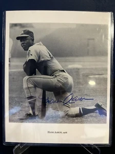 Hank Aaron handsigniertes 8x10 Foto - Bild 1 von 6