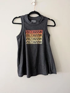 Modern Lux Charcoal Sunkissed Tank Top Size Small Womens Tee Summer Tank - Picture 1 of 4