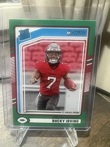 Bucky Irving Optic Rated Rookie Red Green 2024 Panini Donruss - Picture 1 of 2