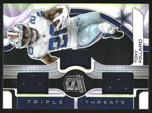 2023 Panini Spectra Triple Threats Materials #25 Tony Pollard Jersey /99 - Picture 1 of 2