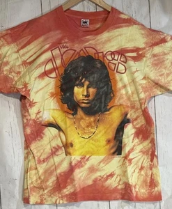 Vintage Jim Morrison Tie Dye XL T-Shirt 1990 Doors Music Co Made USA Faded Coton - Bild 1 von 10