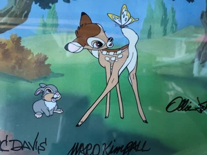 BAMBI KLOPFER DISNEY SERIE ANIMATION CEL MARC DAVIS OLLIE WARD KIMBALL x3 - Bild 1 von 7