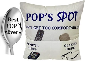 Pop Gifts Dad Grandpa Gifts, 2-Pocket 2-Sided Pillow Covers  - Picture 1 of 5
