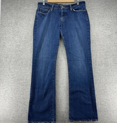 Jean Lucky Brand Lil Maggie Mujer Talla 12/31 Pierna Recta Azul Denim Envejecido Foto 1 de 4