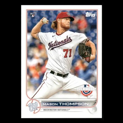 Mason Thompson Rookie #145 2022 Topps Opening Day Washington Nationals Baseball - Image 1 of 3