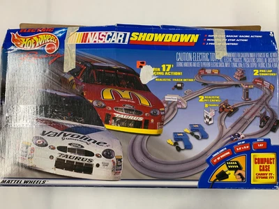 Hot Wheels NASCAR Showdown Mattel Race Track Electronic RC McDonalds Valvoline - image 1 of 4