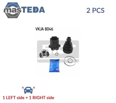 VKJA 8046 DRIVESHAFT CV JOINT KIT PAIR TRANSMISSION END FRONT SKF 2PCS NEW - Image 1 of 4