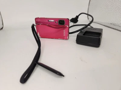 SONY Cyber Shot DSC-TX5 Silver Digital Camera 10.2MP Compact Japanese Waterproof - Bild 1 von 4