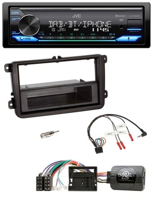 JVC Bluetooth DAB USB Lenkrad Autoradio für Skoda Fabia 5J 2007-2014 - Bild 1 von 4