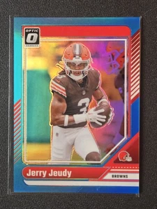 2024 Donruss Optic π Jerry Jeudy #48 Aqua /299 Cleveland Browns - Picture 1 of 3