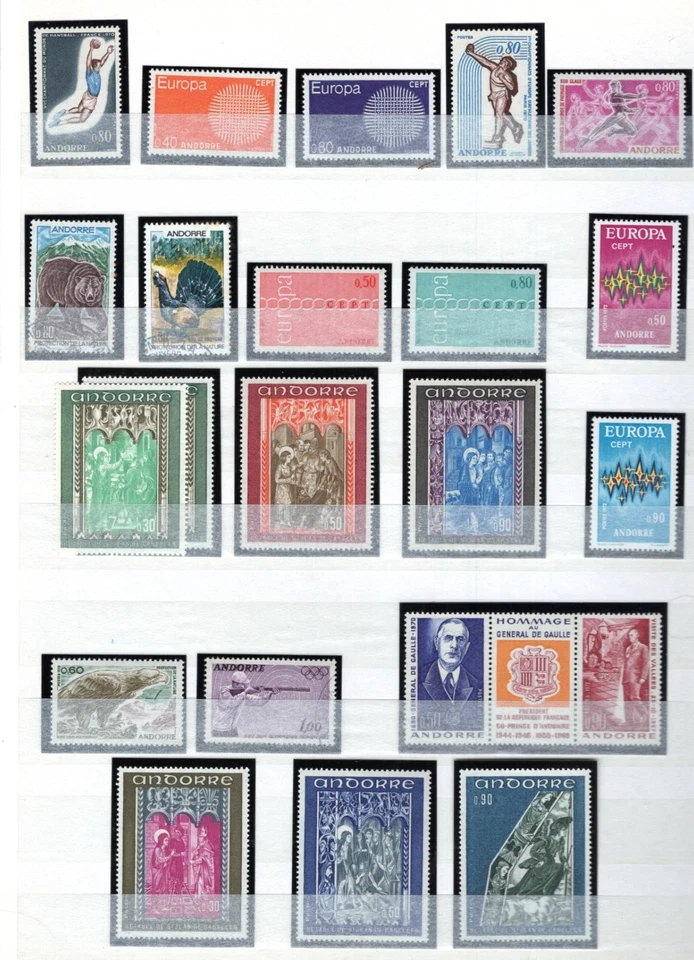 TIMBRES ANDORRE ** COTE 180 € - Imagen 1 de 1